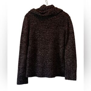 89th & Madison Cowl Neck Sweater | Color: Brown | Size: Large